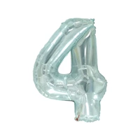 Синий 32-дюймовый желе-кристалл номер 4 отправить дует соломинку