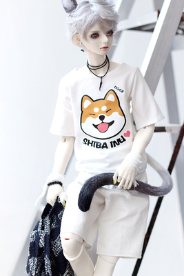 taobao agent [AD] BJD baby clothes-daily T-shirt-Shiba Inu (1/4/1/3/uncle)