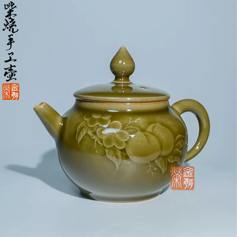 ベストセラー ☆茶道具☆明治期 明治金工水注☆時代物☆ 槌目銅製薬缶