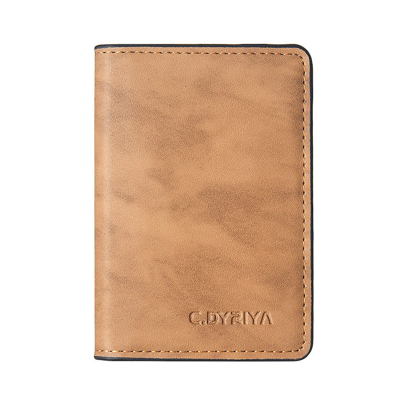 男短款钱包二三折多功能驾驶证件二层牛皮夹