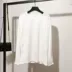2021 Châu Âu ga mùa hè phong cách mới mỏng cổ chữ V rỗng quây mỏng phù hợp với áo thun ngắn tay hàng đầu xu hướng của phụ nữ - Áo phông Áo phông