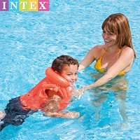 Intex, надувной оригинальный детский купальник для плавания, регулируемый спасательный жилет