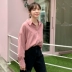 Handu Yishe 2021 Quần áo mùa xuân của phụ nữ Hàn Quốc mới màu đặc, lỏng và mỏng áo dài tay áo sơ mi thời trang - Áo sơ mi dài tay Áo sơ mi dài tay