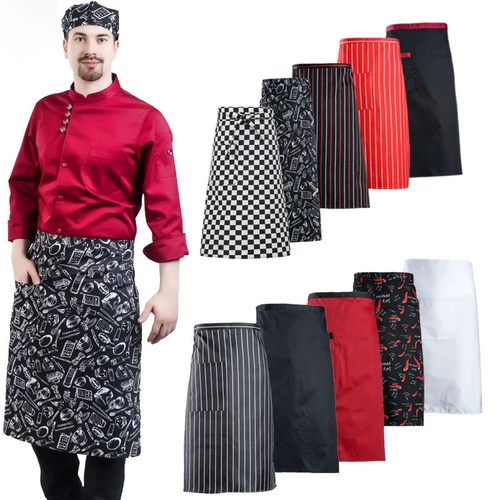 Шеф-повар наполовину работает Большой фартук кухонный отель