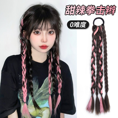 taobao agent Boxing braid, wig, ponytail, dreadlocks, internet celebrity