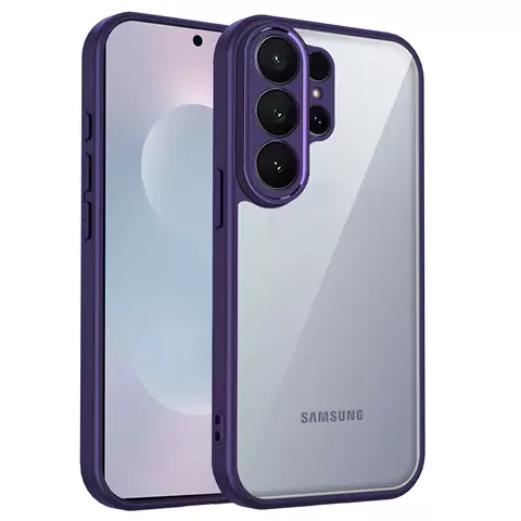 Purple Frame Clear Shockproof Phone Case for Nothing Phone 4a, 4a Pro