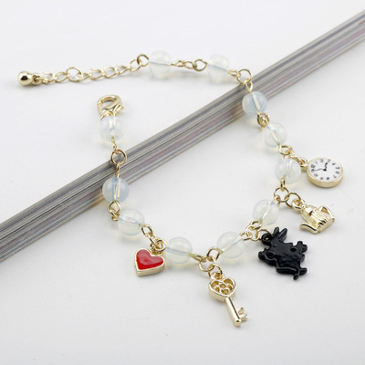 taobao agent Rabbit, cute crystal bracelet, Birthday gift