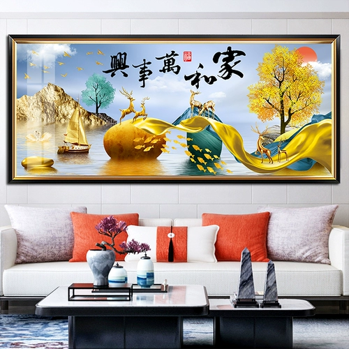 2024 New Light Luxury Cross -Sitch Living Line Line, вышитая домашняя и мастерская атмосфера, оленя, вышивка ручной работы ручной работы