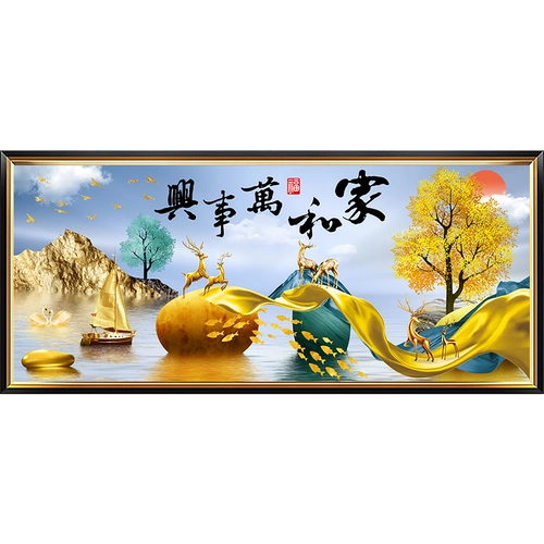 2024 New Light Luxury Cross -Sitch Living Line Line, вышитая домашняя и мастерская атмосфера, оленя, вышивка ручной работы ручной работы