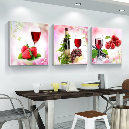 5D алмазная живопись 2021 новый стиль горошек Алмазный ресторан вышивка крестиком полный алмазный триптих маленькая гостиная кладка шоу ручная работа