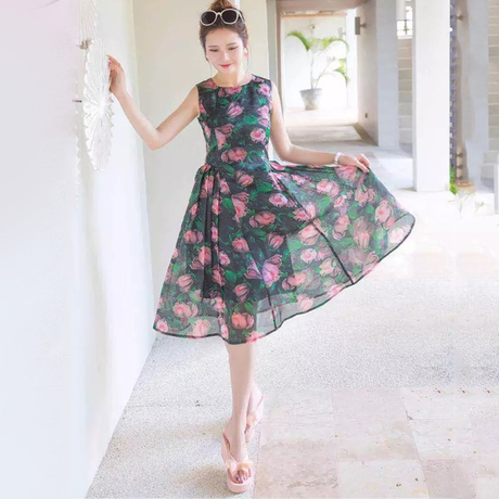 【花朵正品裙子】_韩版春夏连衣裙图片_女春夏连衣裙价格_搭配分享