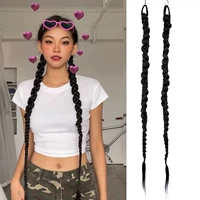 Европейские и американские косы 70 см естественно черная пара