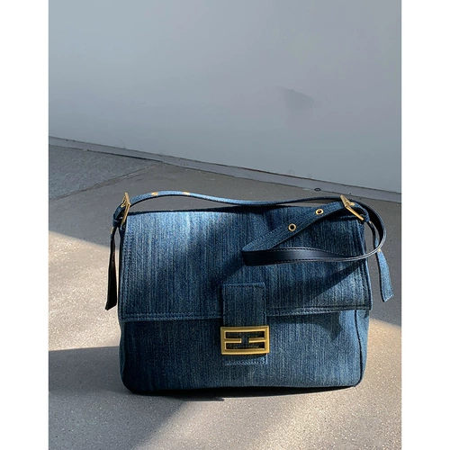 Джинсовая универсальная ретро сумка подмышку, сумка на одно плечо, премиум класс