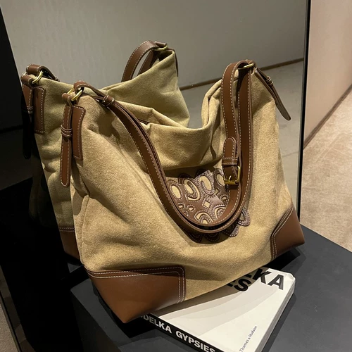 Вместительная и большая сумка через плечо, модное ведро, сумка на одно плечо для отдыха, коллекция 2023