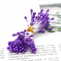 Фиолетовое симуляция цветочный светло -светлый цветочный ядро ​​3 мм длиной 60 мм около 90 ветвей/сумки