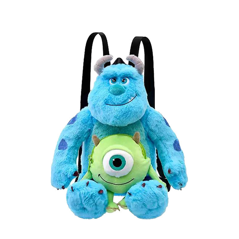 迪士尼官方怪兽电力公司20周年苏利文背包玩偶抱枕