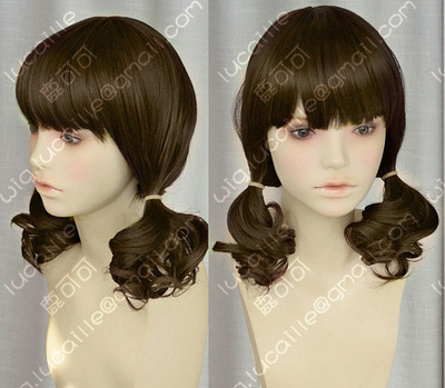 taobao agent Sell like hot cakes!Crime Crown Kobayashihara Haruki School Strip Festival Cocoa 60 cm micro -roll cos wigs