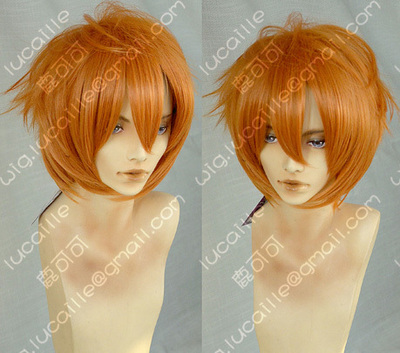 taobao agent Rock Lei Orange Ginseng Ginseng Turn Turn Turn on Short Hair Royal Dragon Yimao Pills Yang Ri Nao Lion COS wig