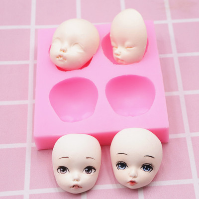 taobao agent 【Bjd doll silicone face】Face mold clay soft pottery fondant face mold BJD silicone SD doll face face