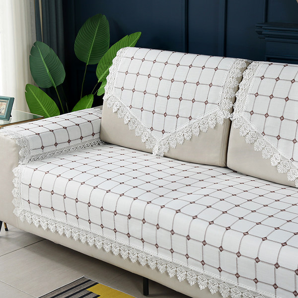 Диван, современная бандана на четыре сезона, универсальный шарф, пылезащитная крышка, из хлопка и льна