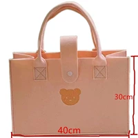 Розовая большая сумка, с медвежатами