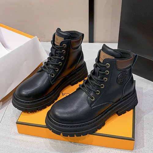 Martens, ботинки, короткие сапоги в английском стиле, подходит для подростков, коллекция 2022, осенние, в британском стиле