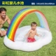 Радужная детская бассейн+насос для ног+5 мяч