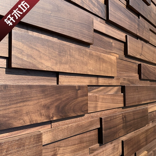 Черный ореховый фон украшения стены настенная доска Light Luxury New китайский фональный ресторан ресторан барь