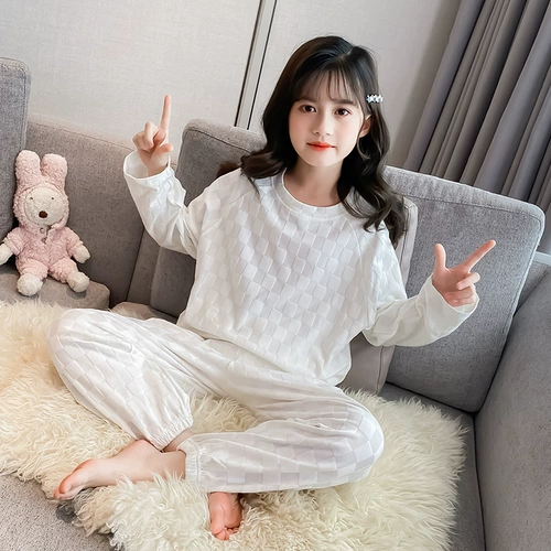 Лонгслив, пижама, милый детский небольшой комплект для отдыха, тренд сезона