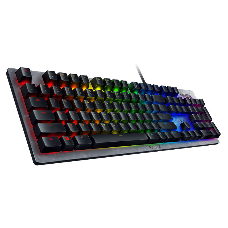 razer雷蛇猎魂光蛛精英版rgb光轴粉晶水银标准版竞技版机械键盘