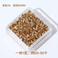 11#2 мм позиционирующая трубка золото 14K 1 грамм около 50 штук