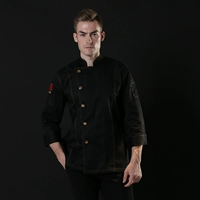 Черный топ с длинными рукавами