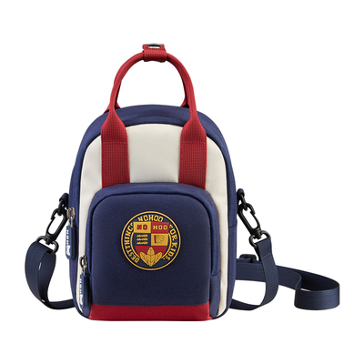 诺狐儿童斜挎包男童女孩幼儿园书包2026新款包包学院风外出小背包