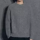 Кашемировый ретро универсальный трикотажный трендовый демисезонный свитер для отдыха, увеличенная толщина