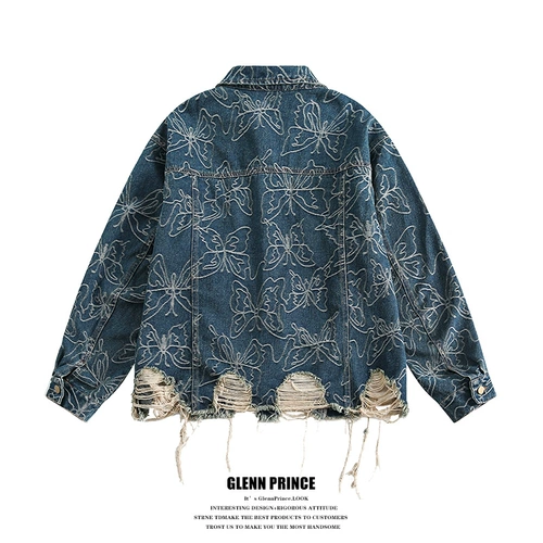 Весенняя джинсовая мужская сексуальная куртка