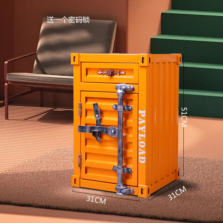 orange-single-door-upper-drawer