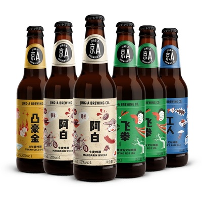京A精酿小麦啤酒330ml*6瓶比利时风格精酿小麦啤酒 官方正品