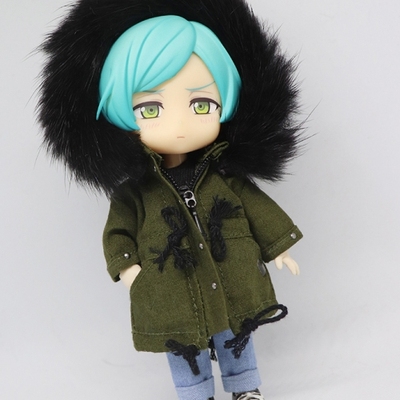 taobao agent MOMOCARROT fur collar tether jacket 12 points ob11 join group ring juice suspend order