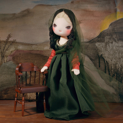 taobao agent LeeDoll Mona Lisa handmade doll diy material bag hand-sewn rag doll doll wool felt hand-made gift