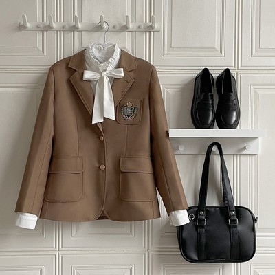taobao agent Genuine design Japanese school skirt, classic suit jacket, demi-season cardigan, long sleeve