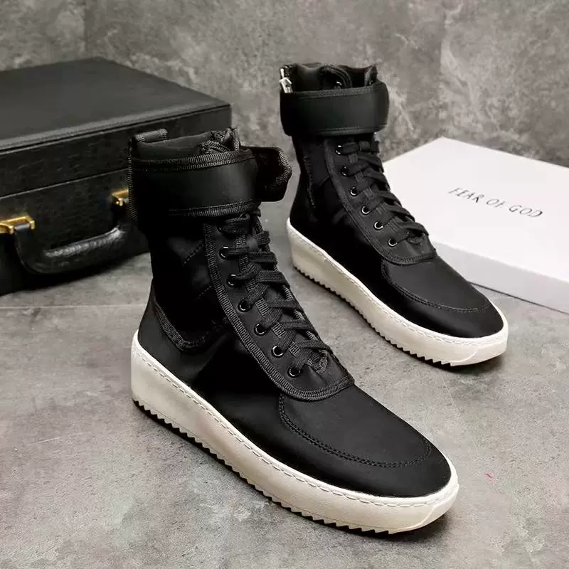 2019新款Fear of God 靴子黑色灰色高帮男鞋- Taobao