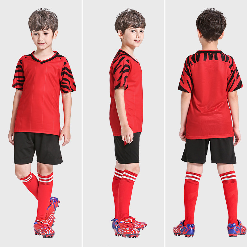 Children's football clothing suits sports elementary school football clothing training clothing boys and girls custom printed team jerseys