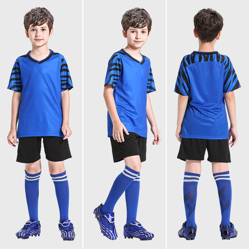 Children's football clothing suits sports elementary school football clothing training clothing boys and girls custom printed team jerseys