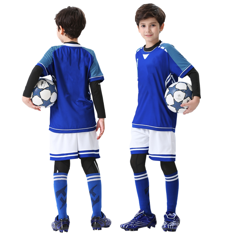 Children's football clothing suits sports elementary school football clothing training clothing boys and girls custom printed team jerseys