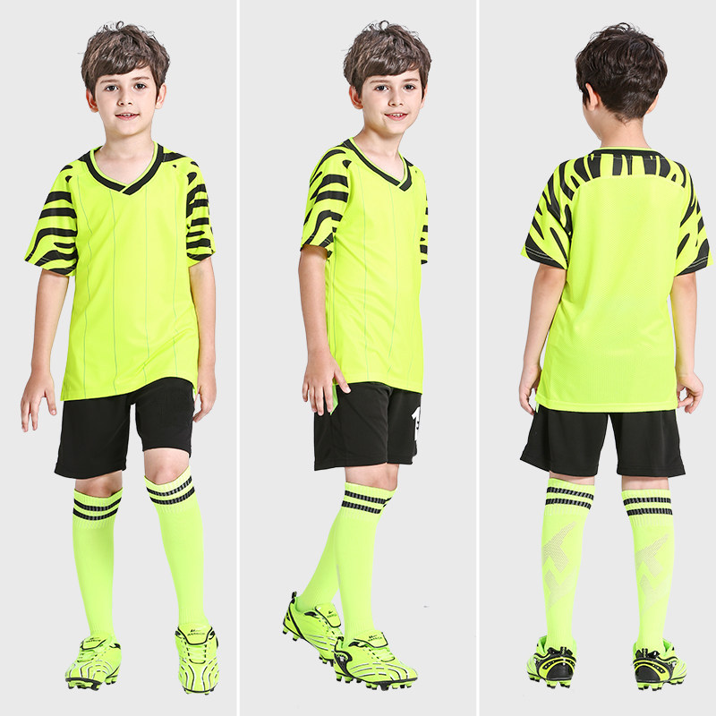 Children's football clothing suits sports elementary school football clothing training clothing boys and girls custom printed team jerseys