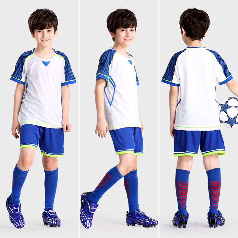 Children's football clothing suits sports elementary school football clothing training clothing boys and girls custom printed team jerseys