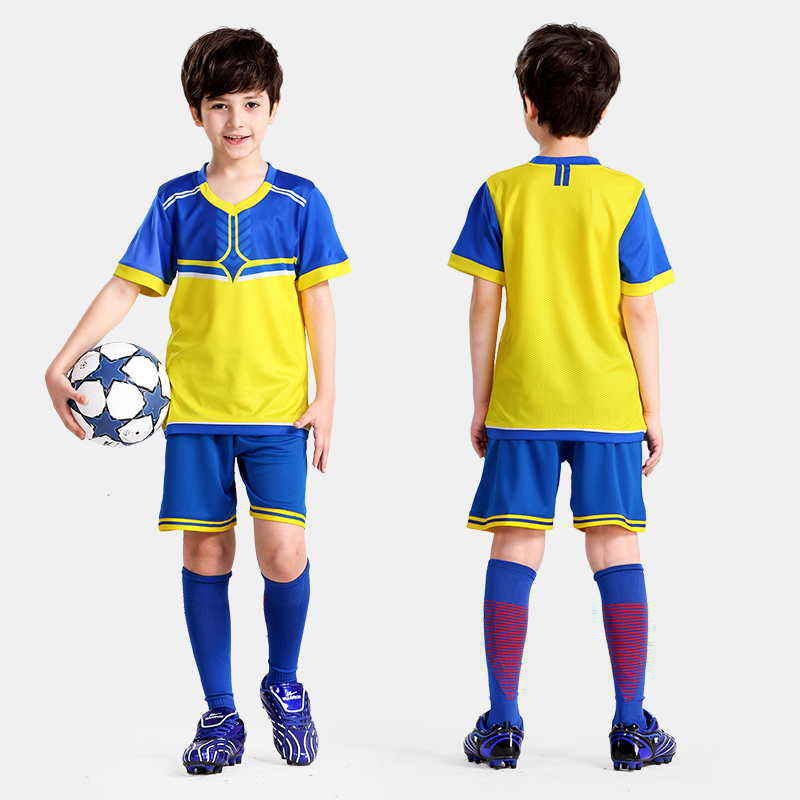 Children's football clothing suits sports elementary school football clothing training clothing boys and girls custom printed team jerseys