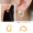 8mm earrings (with ear holes)