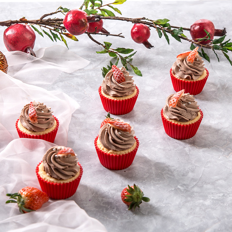 Buy Silicon Li muffins Cup British muffin cupcake rice cake mold