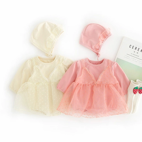 Демисезонное детское осеннее милое боди для новорожденных для девочек